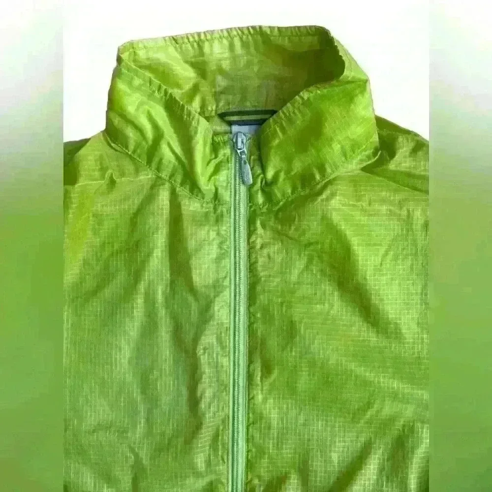 Fila Windbreaker Lightweight Men’s Jacket Full Zip Lime  Green Activewear L